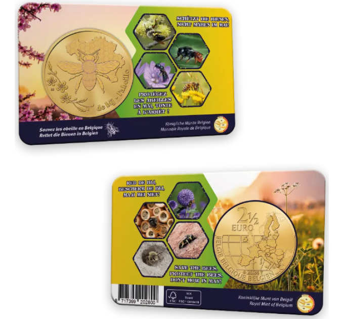 Belgia 2,5 euron BU 2024 - Bee Belgiassa - FR