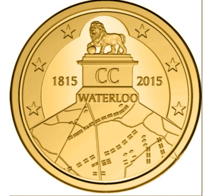  Belgian 2,5 euron UNC 2015 - 200 vuotta taistelua Waterloossa