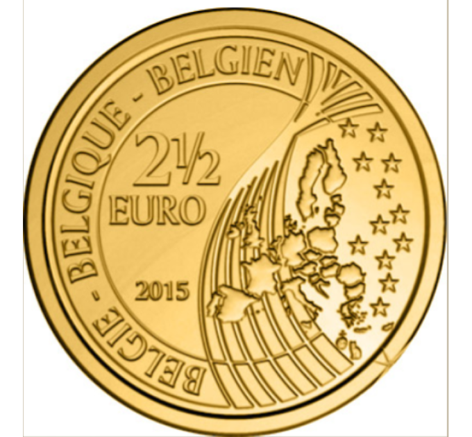  Belgian 2,5 euron UNC 2015 - 200 vuotta taistelua Waterloossa