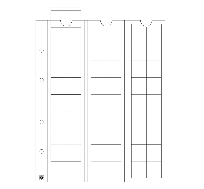 KOLIKKOARKKI - OPTIMA (LEUCHTTURM) - 54 KOLIKKOA Ø 20 mm asti, kirkas