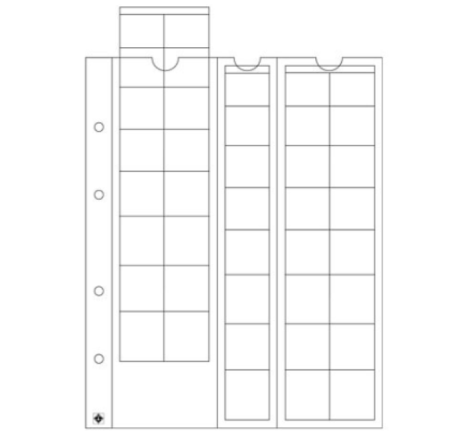 KOLIKKOARKKI 1 sentti - 2 EURO - OPTIMA (LEUCHTTURM) - 40 KOLIKKOA