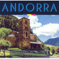 Andorra Euro joukko kolikoita BU 2018