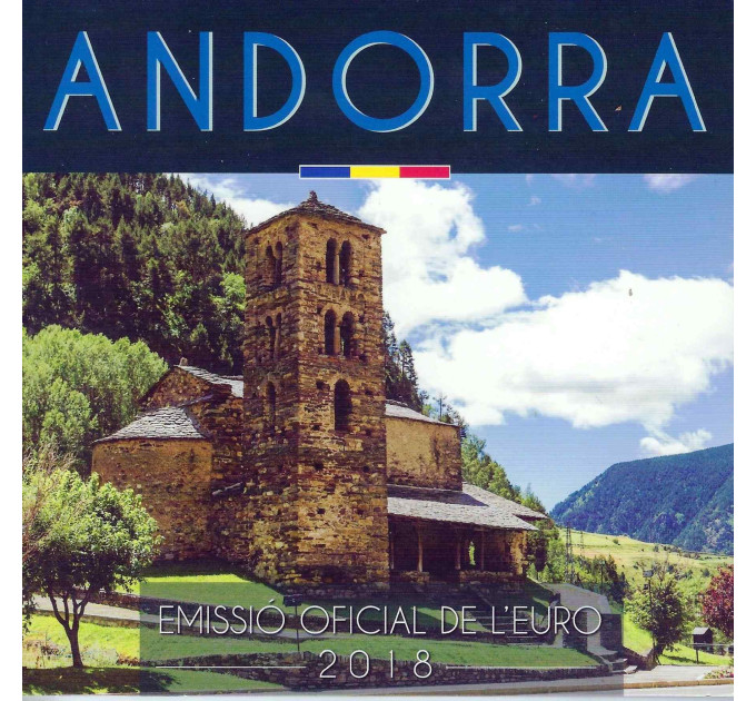Andorra Euro joukko kolikoita BU 2018