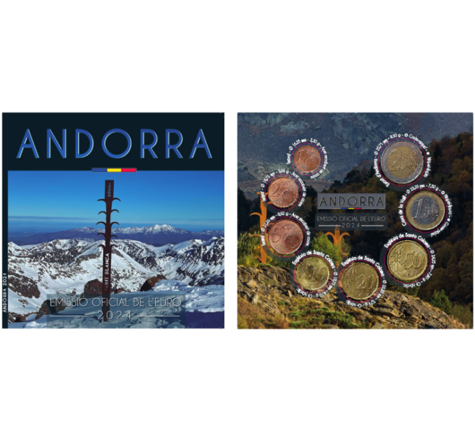 Andorra Euro soin setti BU 2024