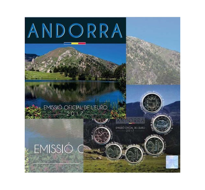 Andorra 2017 - Euro joukko kolikoita BU