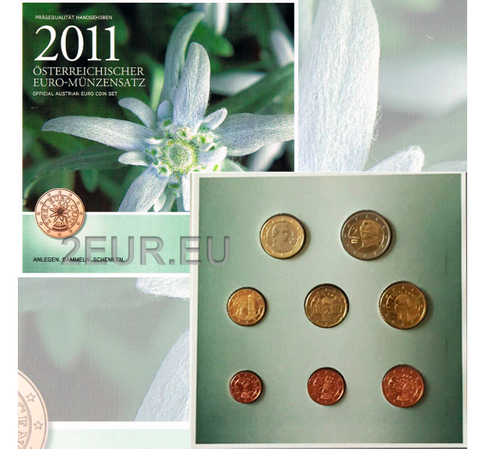 Itävalta BU 2011 - Euro joukko kolikoita
