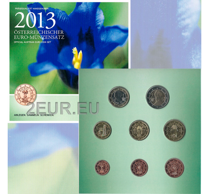 Itävalta Euro joukko kolikoita BU 2013