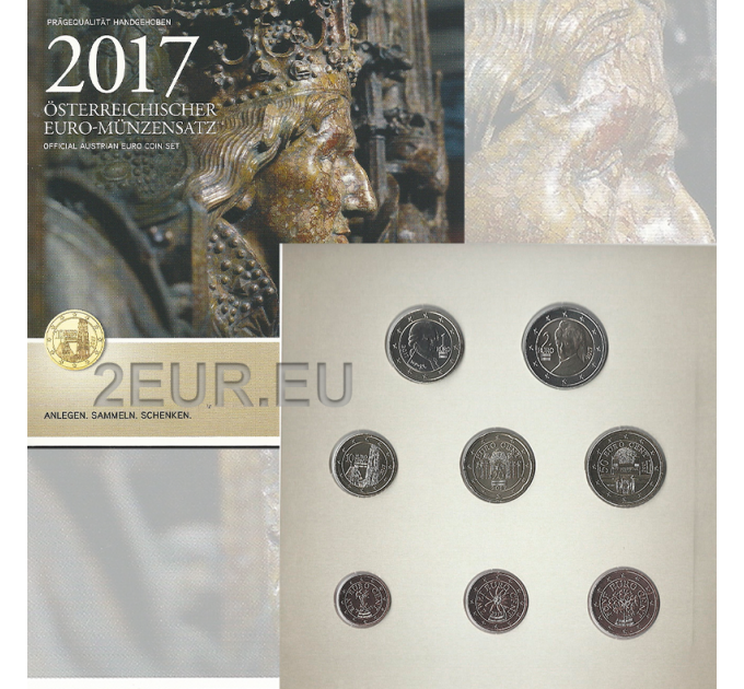Itävalta BU 2017 - Euro joukko kolikoita - Friedrichsgrab