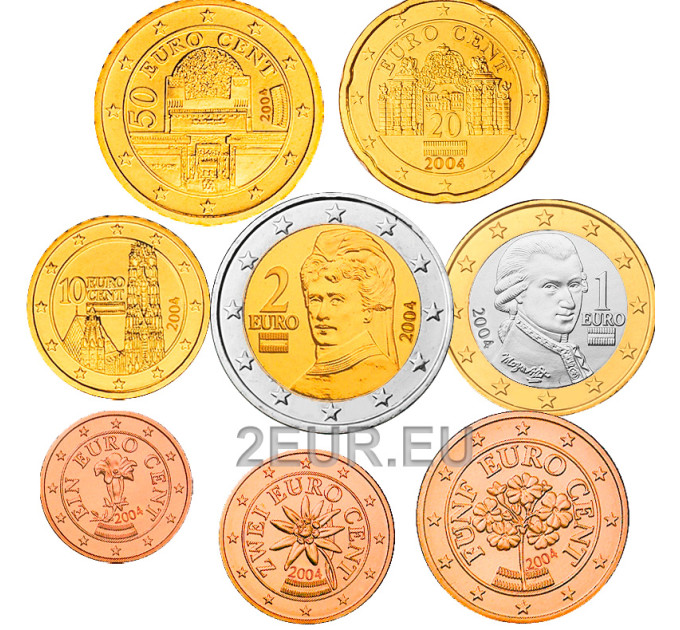 Itävalta UNC 2004 - Eurokolikkosarja
