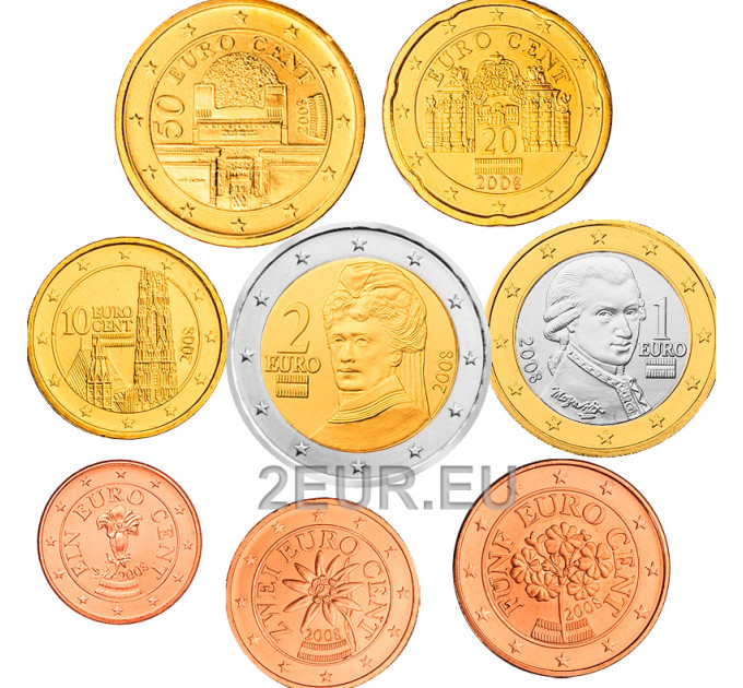  Itävalta UNC 2008 - Eurokolikkosarja
