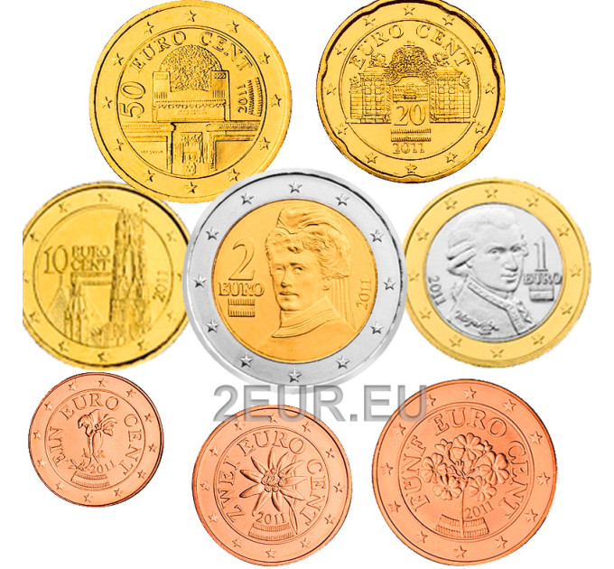 Itävalta UNC 2011 - Eurokolikkosarja
