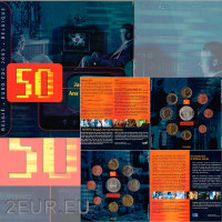 Belgium euro set BU 2003 - 50 vuotta Belgian TV