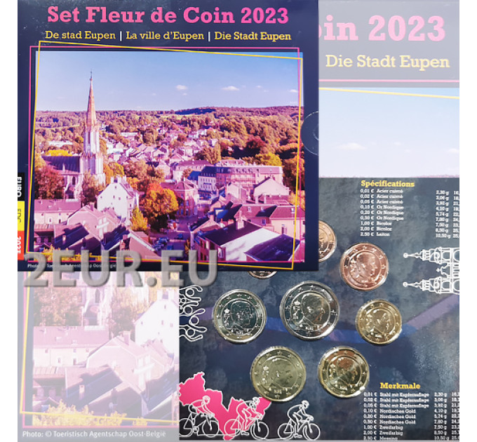 Belgium euro set BU 2023 - Eupenin kaupunki