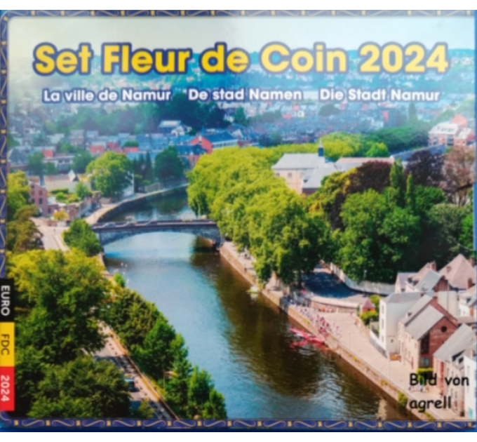Belgium euro set BU 2024 - Namurin kaupunki