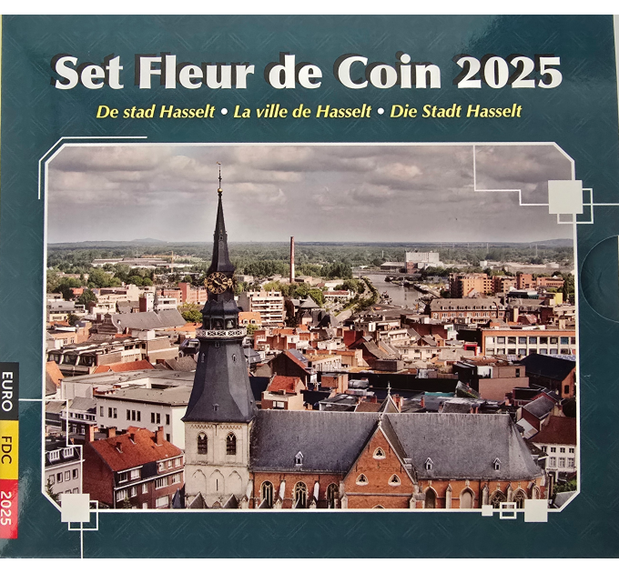 Belgium euro set BU 2025 - Hasseltin kaupunki