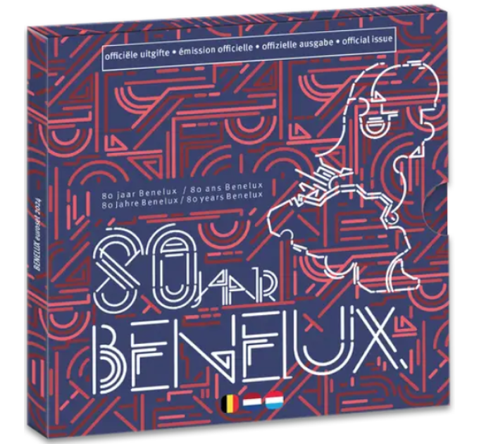 BENELUX euro set BU 2024 - BENELUXIN TULLIYLEISSOPIMUKSEN 80 VUOTTA