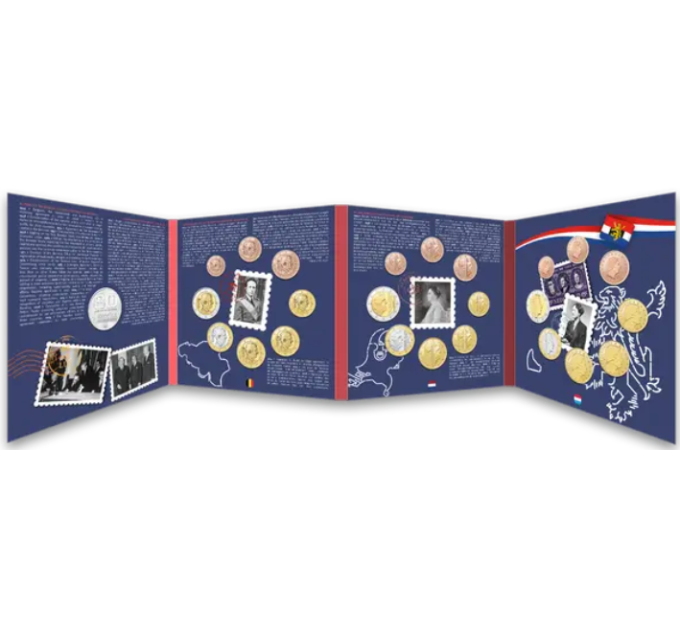 BENELUX euro set BU 2024 - BENELUXIN TULLIYLEISSOPIMUKSEN 80 VUOTTA