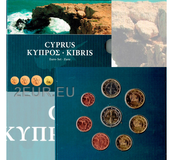 Kypros euro set BU 2008 