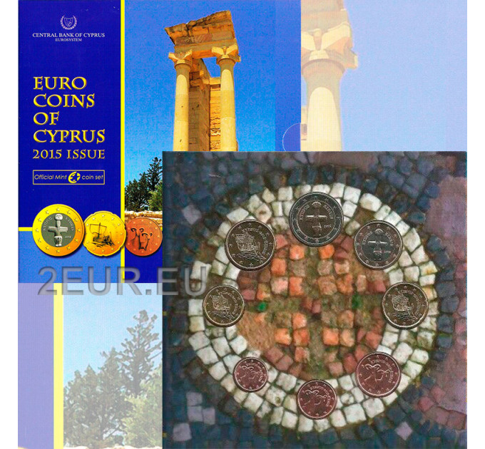Kypros euro set BU 2015 