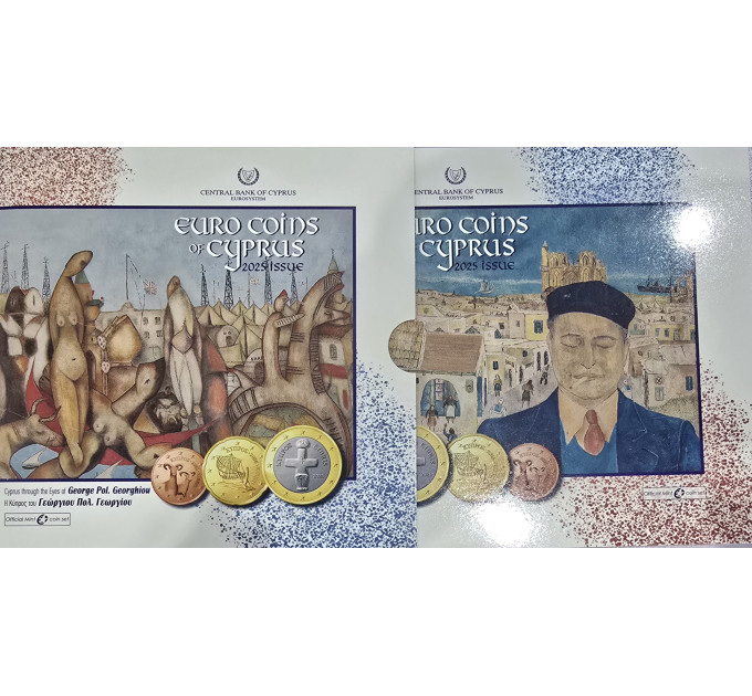Kypros euro set BU 2025 - Kypros George Pol. Georgioun silmin