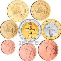 Kypros euro set UNC 2008 