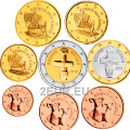 Kypros euro set UNC 2012  
