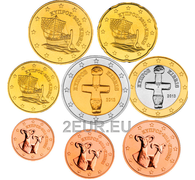 Kypros euro set UNC 2013