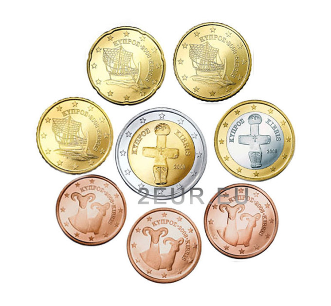 Kypros euro set UNC 2017  