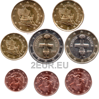 Kypros euro set UNC 2018  