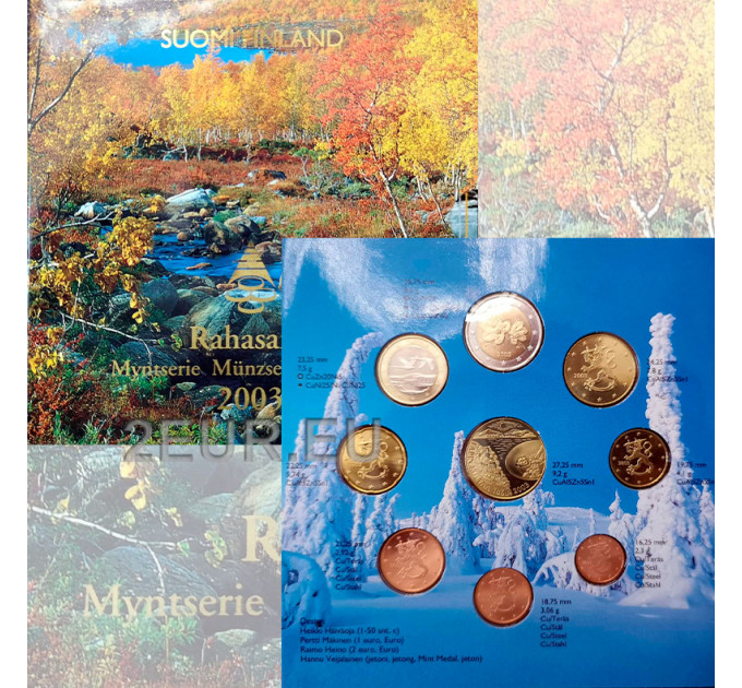 Suomi euro set BU 2003 - 135 vuotta kullanhuuhdontaa Lapissa