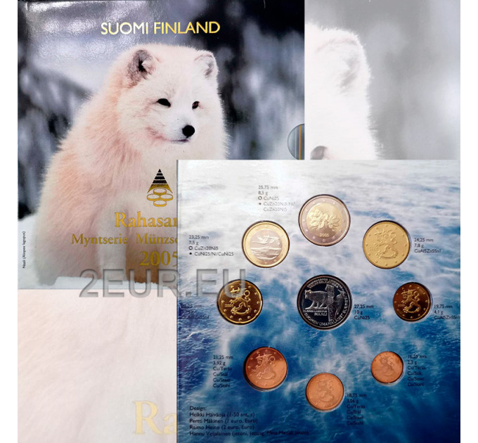 Suomi euro set BU 2005 - Suomen uhanalaiset lajit