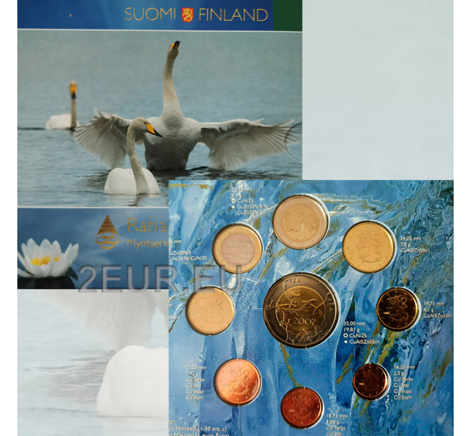 Suomi euro set BU 2007 - 90 vuotta itsenäisyyttä