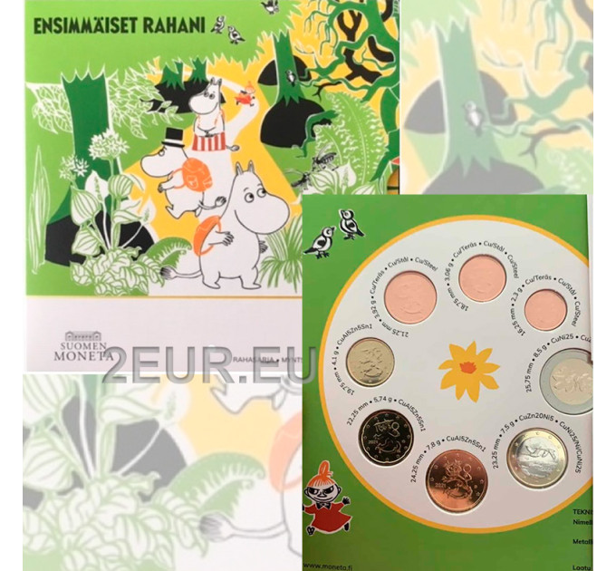 Suomi euro set BU 2021 - Muumit