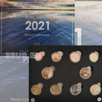 Suomi PROOF Euro-kolikkosarja 2021
