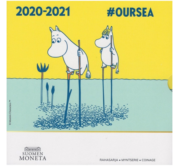 Suomi euro set BU 2020 - muumit ja meidän meri