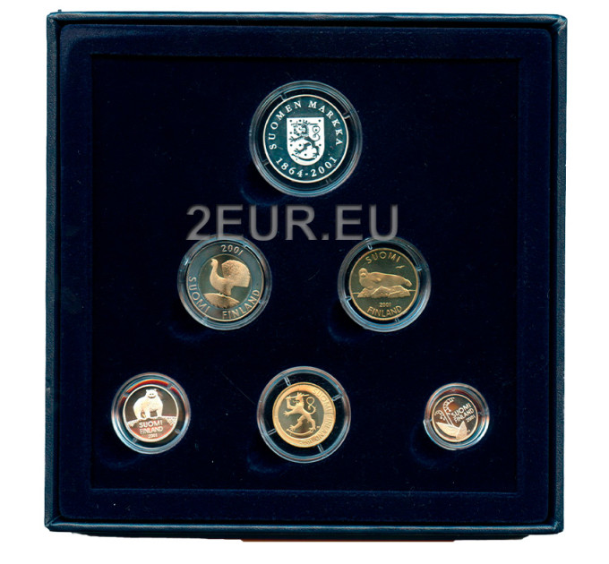 Suomi Euro-kolikkosarja PROOF 2001