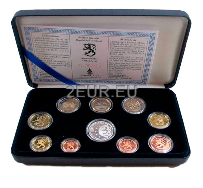 Suomi Euro-kolikkosarja PROOF 2004