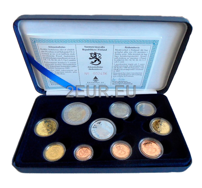 Suomi Euro-kolikkosarja PROOF 2005