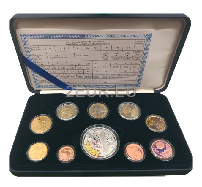 Suomi Euro-kolikkosarja PROOF 2007