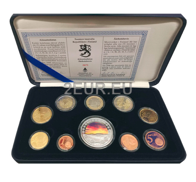 Suomi Euro-kolikkosarja PROOF 2008