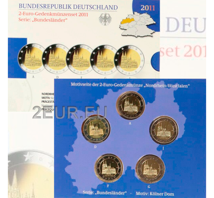 Saksa 2 euron proof 2011 - Nordrhein-Westfalen