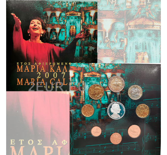 Kreikka 2007 - euro set BU - Maria Callas