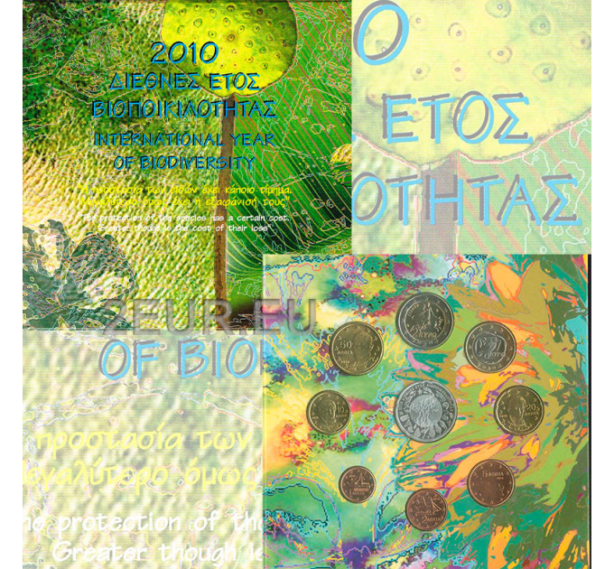 Kreikka 2010 - euro set BU - KANSAINVÄLINEN BIOLOGISTINEN MONIMUOTOISUUS VUOSI