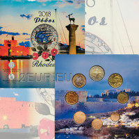 Kreikka euro set BU 2018 - euro set BU - Rodos
