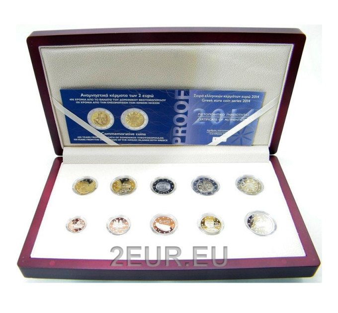 Kreikka 2014 - Euro set proof