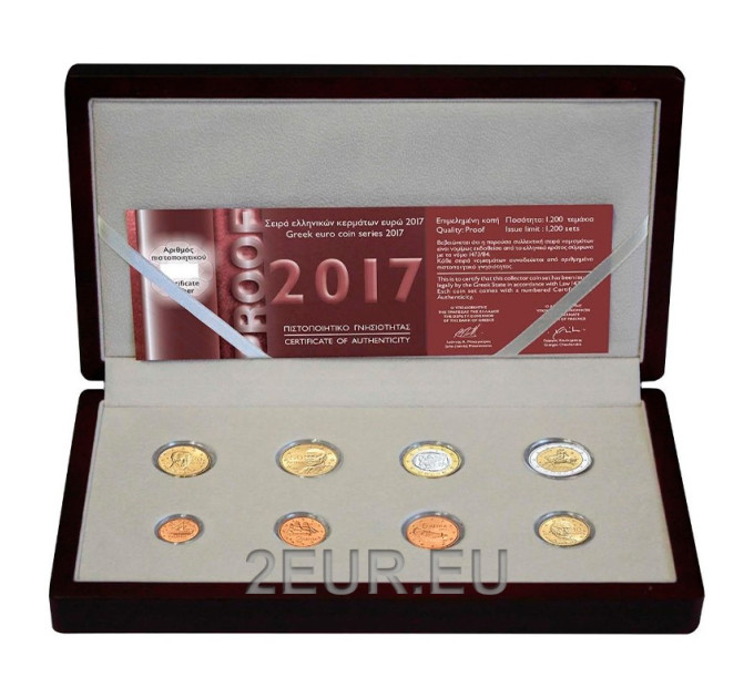 Kreikka 2017 - Euro set proof