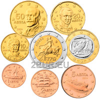 Kreikka euro set UNC 2004
