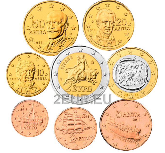 Kreikka euro set UNC 2011