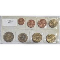 Kreikka euro set UNC 2004