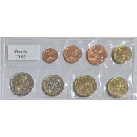 Kreikka euro set UNC 2005